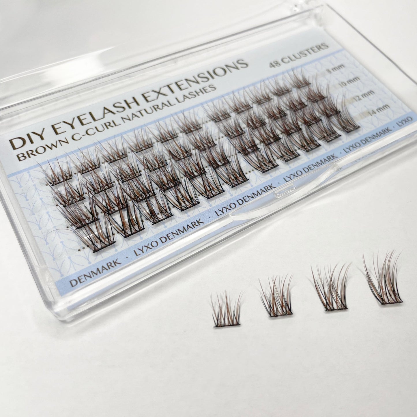 BROWN Natural C-curl Clusters/Fransar