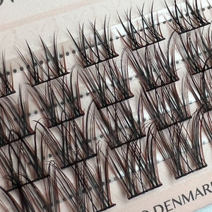 BROWN Wispie Hybrid D-curl Clusters/Fransar