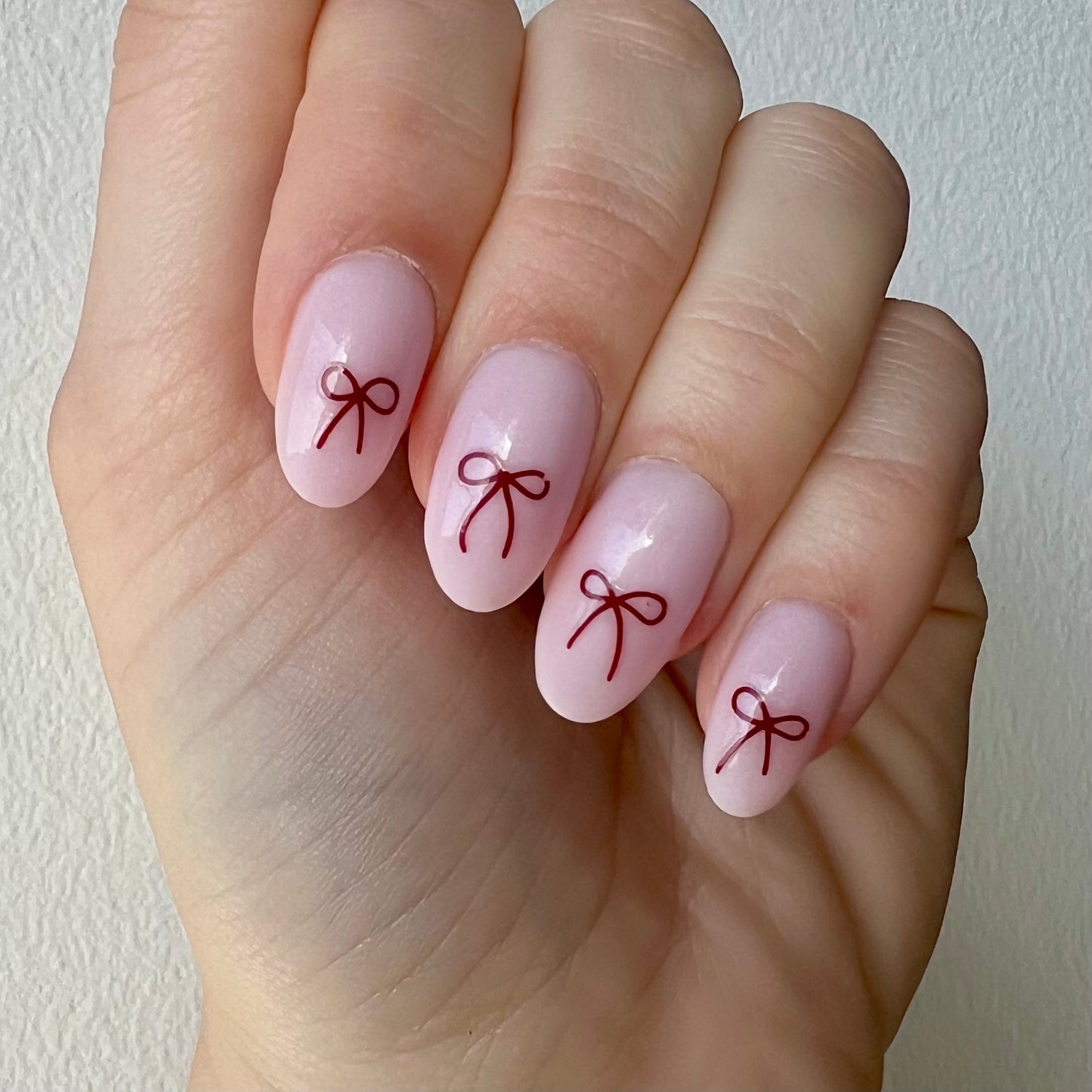 Röda rosetter Nagelklistermärken