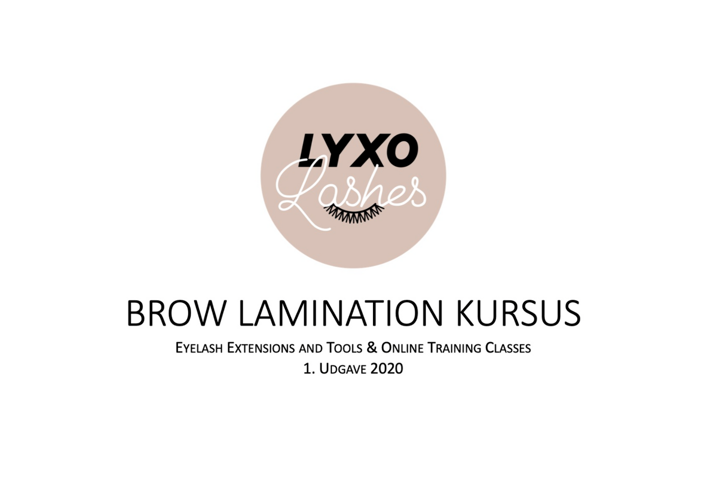 Brow Lamination Kurs (ONLINE)