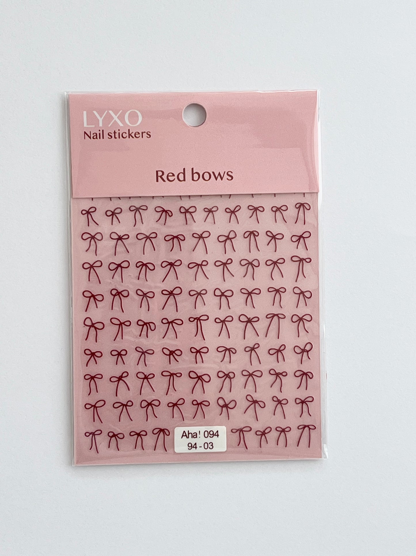 Röda rosetter Nagelklistermärken